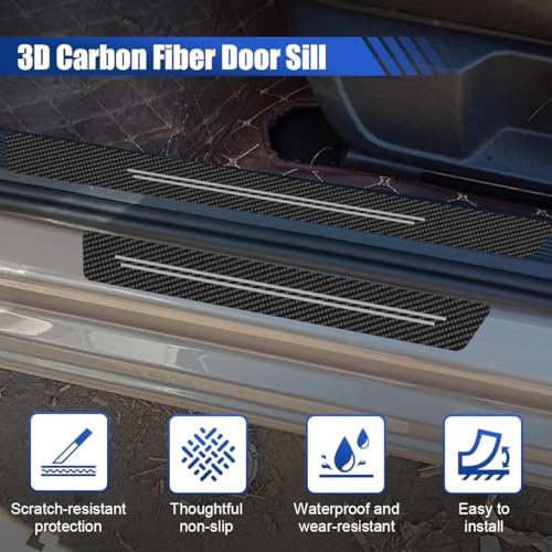 9PCS Car Door Sill Protector, Anti-Scratch Door Edge Guard - Image 3