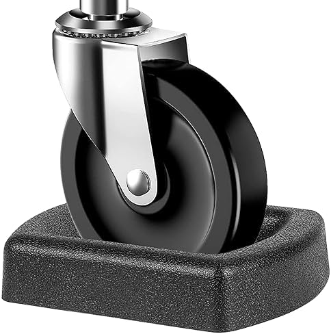 Jack Wheel Chock, Heavy Duty Reinforced Rubber Jack Caster Wheel Dock - Image 2