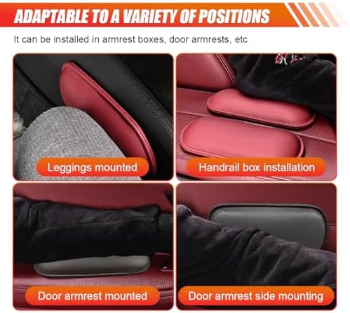 2PCS Car Elbow Pads, Memory Foam Car Center Console Cushion Pad - Image 6