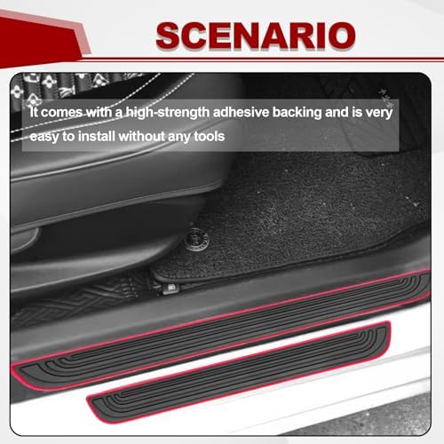 4PCS Car Door Sill Protector, Anti-Scratch & Waterproof Auto Door Edge Step - Image 7