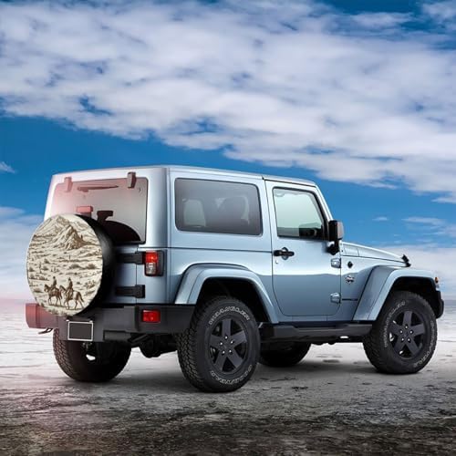 Spare Tire Cover，Wild West Camper Spare Tire Cover Waterproof Sun Protection - Image 3