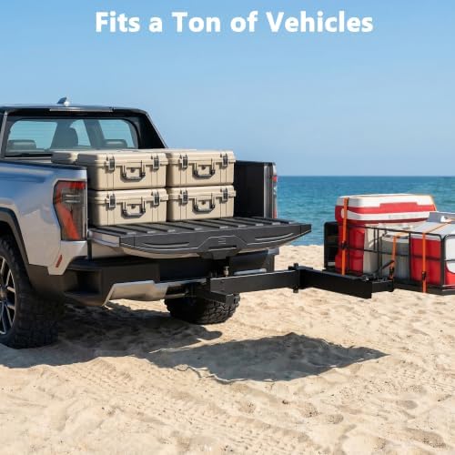 Swing Away Hitch Adapter, 90-Degree Swing Arm, Fits 2-Inch Receiver, 400 lbs - Image 5