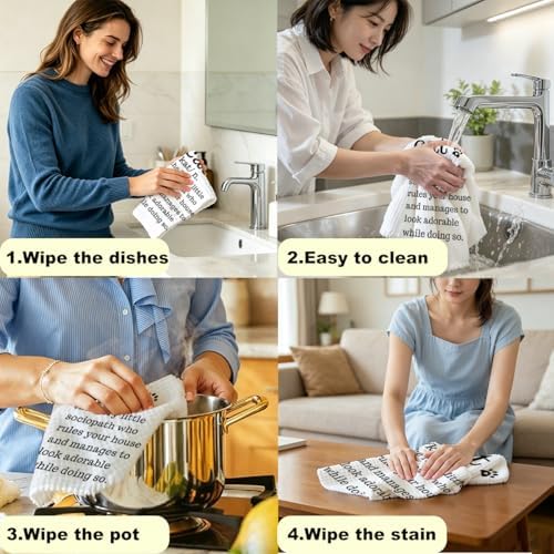 Funny Cat Kitchen Towels, Animal Lovers Gifts - Image 6