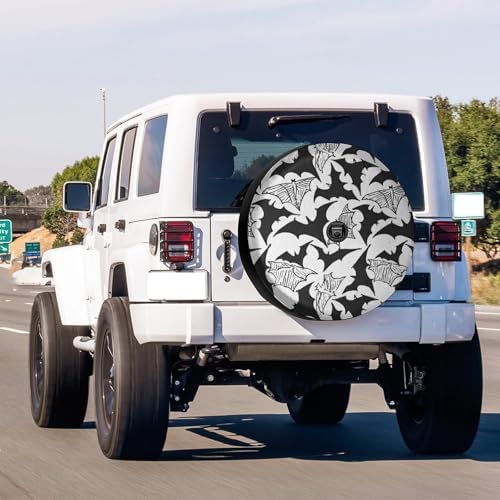 Bat Pattern Spare Tire Cover - Image 2