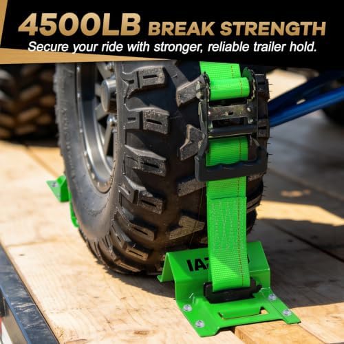 UTV Wheel Chock Tie Down Kit, 4500lb Break Strength - Image 2