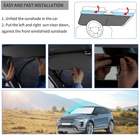 INSAUTO for Tundra 2020 Windshield Sunshade Car Window Sun Shade Custom Fit - Image 5