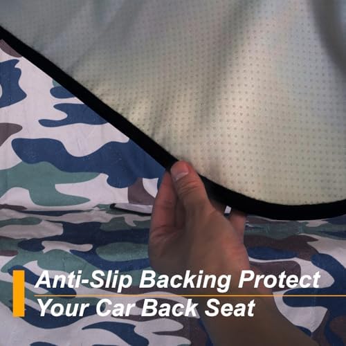 Back Seat Cover for Car Trucks Van SUV Jeep, Waterproof Rear Bench Towel Seat - Image 5
