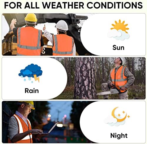 TICONN High Visibility Reflective Safety Vest - Image 5