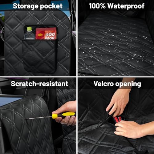 Dog Car Seat Cover For Back Seat Compatible - Image 5