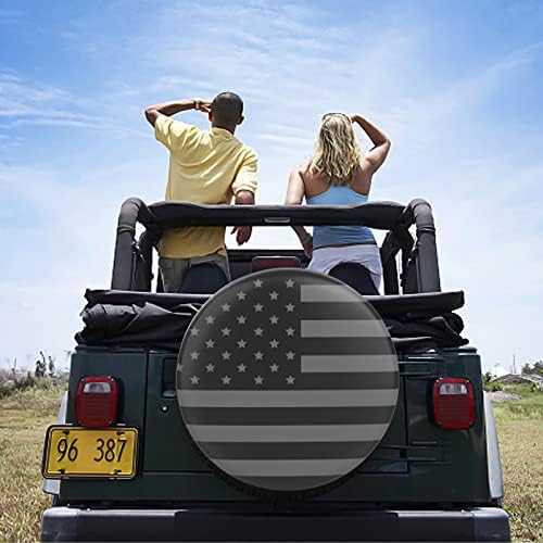 Spare Tire Cover for RV Trailer, Waterproof Leather Wheel Cover - Image 7