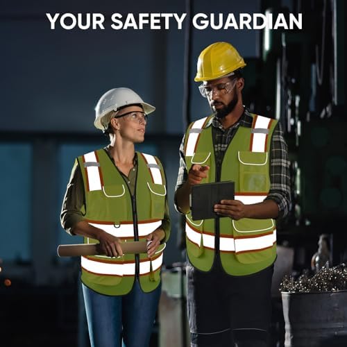 TICONN High Visibility Reflective Safety Vest - Image 6