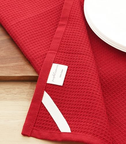 PurpleEssences Solid Kitchen Cloths, Dish Towel 15x25 Set of 6 - Image 6