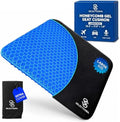 Large Gel Seat Cushion for Long Sitting, Pressure Relief for Back and Hips by SelectSoma