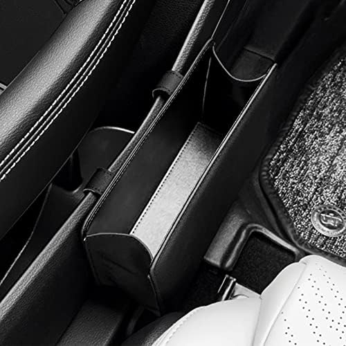 Accmor Car Trash Can, Leather Vehicle Trash Bin Car Dustbin Garbage Organizer - Image 4