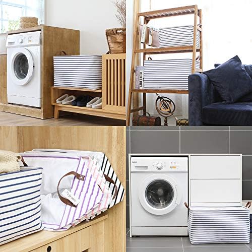 Hinwo 70L Extra Large Canvas Storage Bin - Image 3