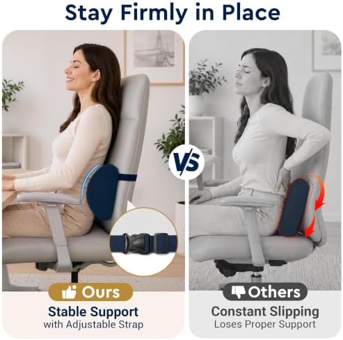 Lumbar Support Pillow for Office Chair, Lower Back Pillow - Image 2