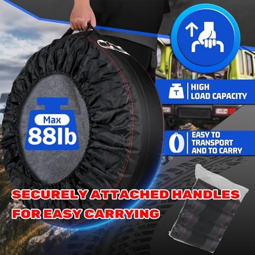 4-Pack Portable Tire Storage Bags - Image 3