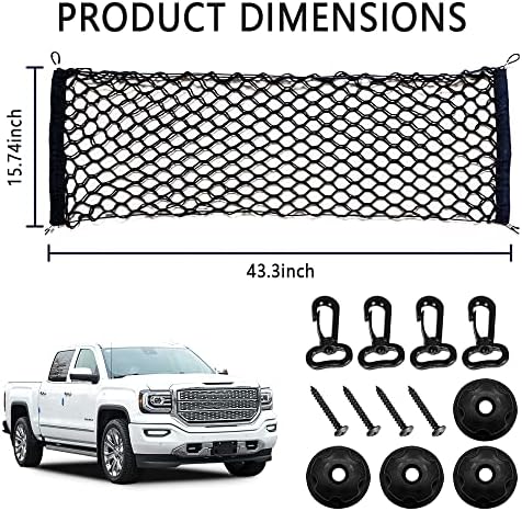 Car Rear Cargo Net with Good Elasticity&Tensile Strength Trunk Net Organizer - Image 2