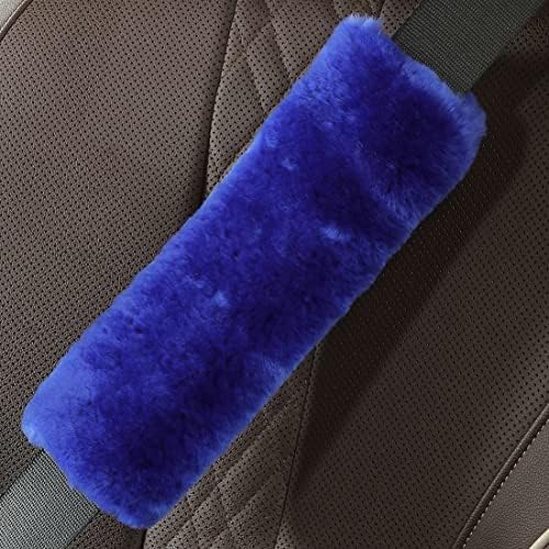OGLAND 2 Pack Sheepskin Car Seat Belt Cover Pads | Wool Seatbelt Cushions by OGLAND