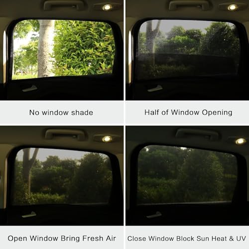 2 Pack Car Camping Window Shades Screen Mesh 27"x43" - Image 4