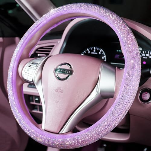 Car Fuzzy Bling Steering Wheel Cover - Image 6