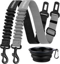 COOYOO Dog Seat Belt, 3 Piece Set Retractable Dog Car Harness Adjustable by COOYOO