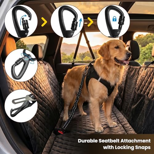 Dog Seat Belt for Car, 3-in-1 Adjustable Dog Seatbelt - Image 4