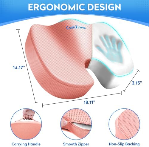CushZone Memory Foam Seat Cushion - Image 4