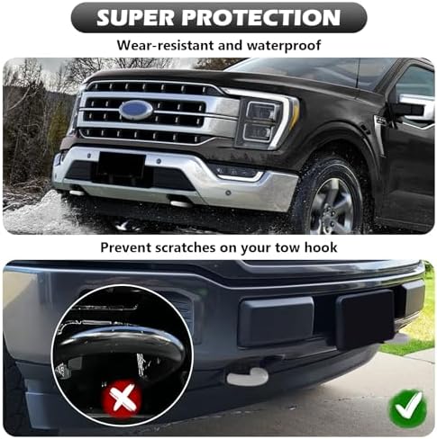 Tow Hooks Covers for F150 2004-2026/Bronco 2021-2026/Tundra White - Image 5