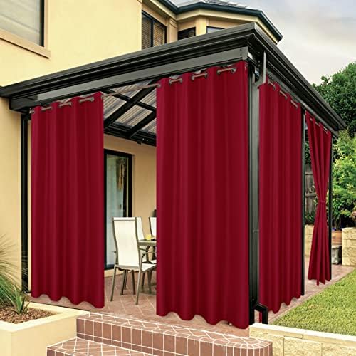 BONZER Outdoor Curtains for Patio Water Resistant by Bonzer
