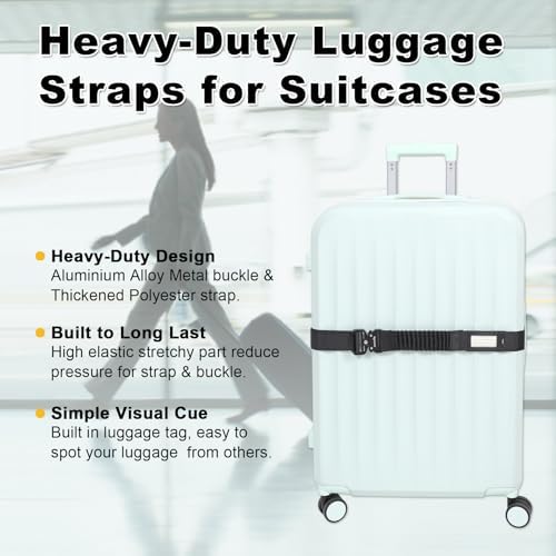 Vigorport Luggage Straps for Suitcases TSA Approved Suitcase Belt - Image 5