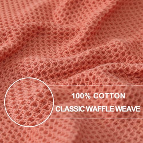 Homaxy 100% Cotton Waffle Weave Kitchen Dish Cloths 8-Pack - Image 2