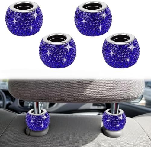 BFXM 4 Pcs Car Headrest Collars, Bling Head Rest Collars Rings Decoration by BFXM