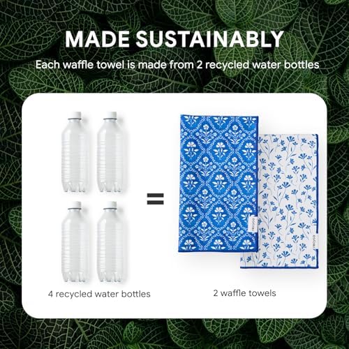 RECYCO Waffle Kitchen Towel Set of 2 - Image 6