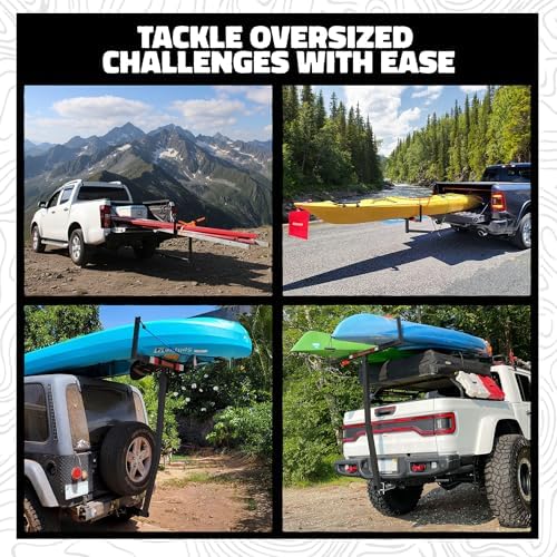 Mockins 750 Lbs Cap Truck Bed Extender Hitch Mount | 2-in-1 All-Weather Steel - Image 6