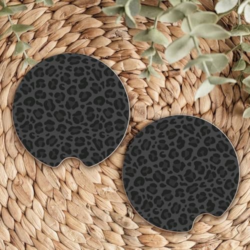 Ceramic Car Coasters – Absorbent Car Cup Holder Coaster Set - Image 7