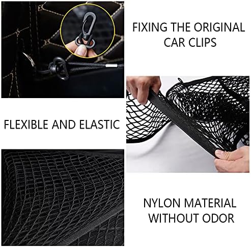 Car Rear Cargo Net with Good Elasticity&Tensile Strength Trunk Organizer - Image 4