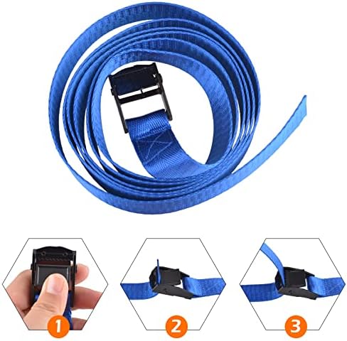 TRIWONDER Cinch Tie Down Strap Lashing Straps Heavy Duty Nylon Straps - Image 5