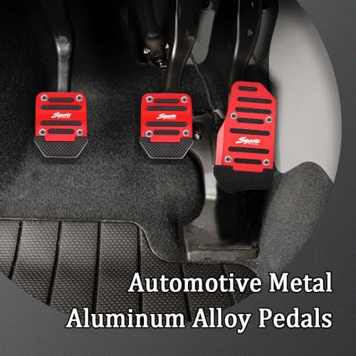 3PCS Non-Slip Car Pedal Covers, Premium Aluminum Alloy Pedal Pads - Image 7