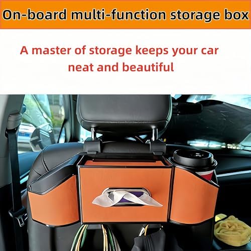 2026 Upgrade 4-in-1 Car Organizer Back Seat, Leather Multifunctional Car - Image 2