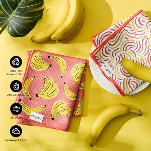 RECYCO Waffle Kitchen Towel Set of 2 - Image 3