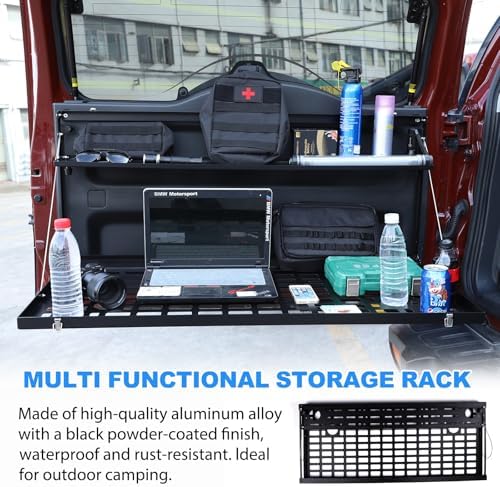 Car Trunk Rear Door Foldable Table Cargo Shelf Storage Tailgate Table - Image 3