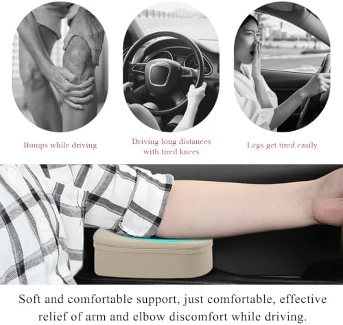 Yourkar 2 PCS Car Armrest Support Cover, Left Side Door Armrest Cushion Pad - Image 4