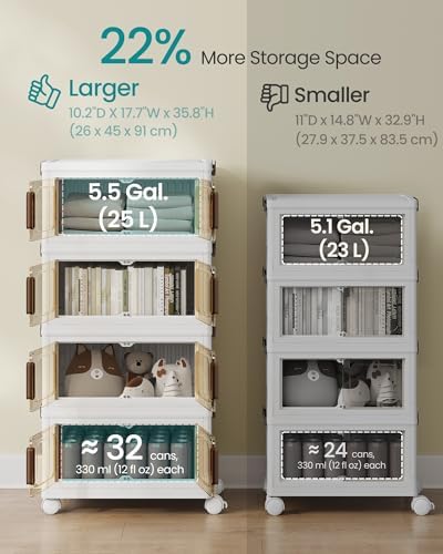 SONGMICS 26QT stackable storage bins - Image 3