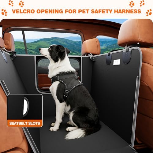 njnj Half Dog Car Seat Cover for Back Seat - Image 5