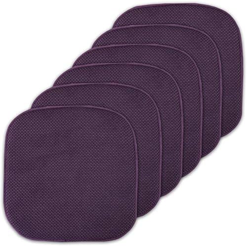 Sweet Home Collection Cushion Memory Foam Chair Pads Honeycomb Nonslip Back by SweetHomeCollection