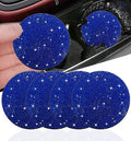 NBTEPEM 4pcs Bling Car Cup Holder Coaster, 2.75 inch Anti-Slip Shockproof by NBTEPEM