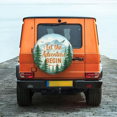 Spare Tire Cover Adventure Wheel Covers Weatherproof Universal Wheel Protectors - Image 6