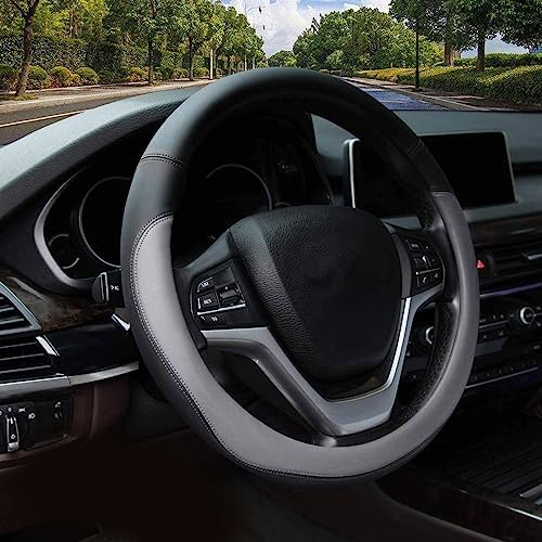Valleycomfy Microfiber Leather Steering Wheel Cover Large-Size by Valleycomfy