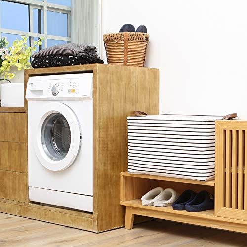Hinwo 70L Extra Large Canvas Storage Bin - Image 2